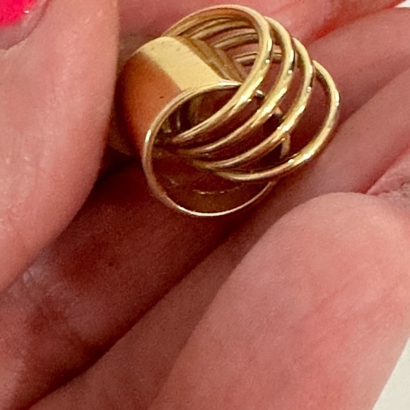 2 gold tone earring sets from the 80’s - Picture 5 of 7